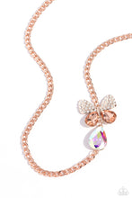 Load image into Gallery viewer, Paparazzi - Fluttering Finesse - Rose Gold Necklace