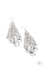 Load image into Gallery viewer, Paparazzi - Queen Of All Things Sparkly - White Earring