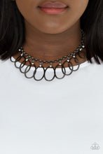 Load image into Gallery viewer, Paparazzi - Double OVAL-time - Black Necklace