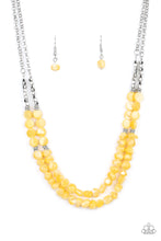 Load image into Gallery viewer, Paparazzi - Staycation Status - Yellow Necklace