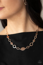 Load image into Gallery viewer, Paparazzi - Working OVAL-time - Rose Gold Necklace