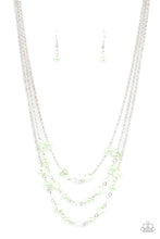 Load image into Gallery viewer, Paparazzi - Let The Record GLOW - Green Necklace
