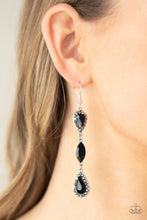 Load image into Gallery viewer, Paparazzi - Test of TIMELESS - Black Earrings