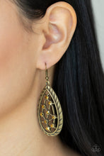 Load image into Gallery viewer, Paparazzi - Industrial Incandescence - Brass Earrings