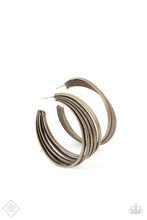 Load image into Gallery viewer, Paparazzi - In Sync - Brass Earrings