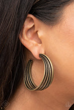 Load image into Gallery viewer, Paparazzi - In Sync - Brass Earrings