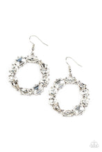 Load image into Gallery viewer, Paparazzi - GLOWING in Circles - White Earring