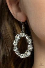 Load image into Gallery viewer, Paparazzi - GLOWING in Circles - White Earring
