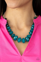 Load image into Gallery viewer, Paparazzi - Happy-GLOW-Lucky - Blue Necklace