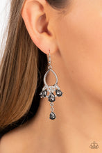 Load image into Gallery viewer, Paparazzi - Coming in Clutch - Silver Earrings
