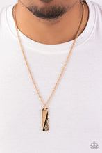 Load image into Gallery viewer, Paparazzi - Tag Along - Gold Necklace