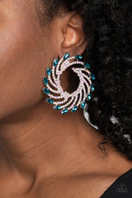 Load image into Gallery viewer, Paparazzi - Firework Fanfare - Blue Earrings