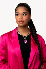 Load image into Gallery viewer, Paparazzi - Edgy Exaggeration - Pink Necklace