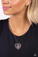 Load image into Gallery viewer, Paparazzi - Flirting Ferris Wheel - Red Necklace