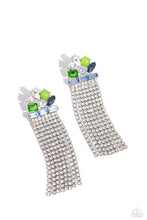 Load image into Gallery viewer, Paparazzi - Horizontal Hallmark - Blue Earrings