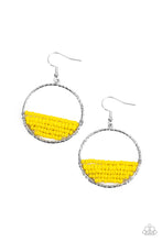 Load image into Gallery viewer, Paparazzi - Head-Over-Horizons - Yellow Earrings
