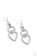 Load image into Gallery viewer, Paparazzi - Padlock Your Heart - Silver Earrings
