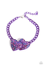 Load image into Gallery viewer, Paparazzi - Lovestruck Lineup - Purple Bracelet
