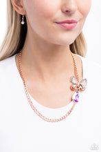 Load image into Gallery viewer, Paparazzi - Fluttering Finesse - Rose Gold Necklace
