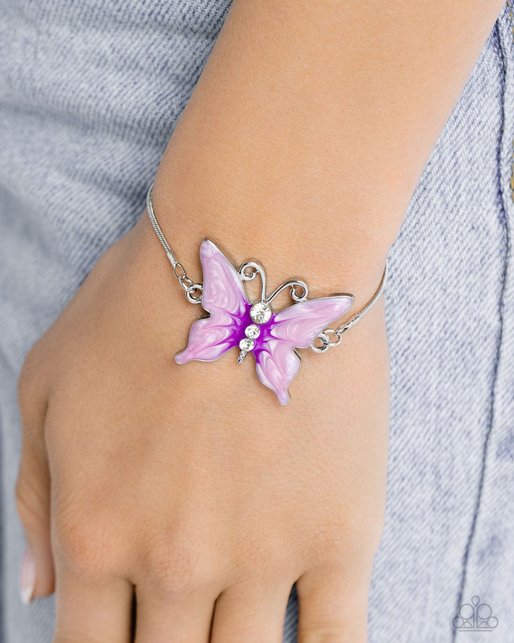 Paparazzi - Aerial Adornment - Purple Bracelet