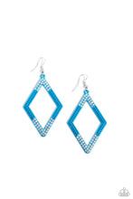 Load image into Gallery viewer, Paparazzi - Eloquently Edgy - Blue Earrings
