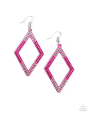 Load image into Gallery viewer, Paparazzi - Eloquently Edgy - Pink Earrings
