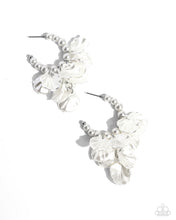 Load image into Gallery viewer, Paparazzi - Frilly Feature - White Earrings
