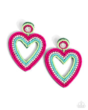 Load image into Gallery viewer, Paparazzi - Headfirst Heart - Green Earring
