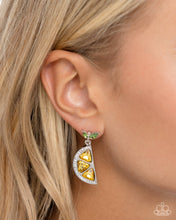 Load image into Gallery viewer, Paparazzi - Lady Lemon - Yellow Earrings
