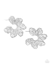 Load image into Gallery viewer, Paparazzi - Floral Fame - Silver Earrings
