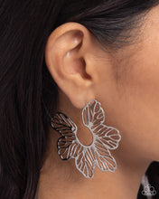 Load image into Gallery viewer, Paparazzi - Floral Fame - Silver Earrings
