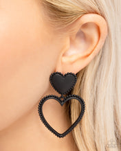 Load image into Gallery viewer, Paparazzi - Casual Chemistry - Black Earrings
