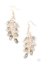 Load image into Gallery viewer, Paparazzi - Ice Garden Gala - Gold Earrings
