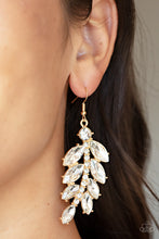 Load image into Gallery viewer, Paparazzi - Ice Garden Gala - Gold Earrings
