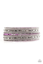 Load image into Gallery viewer, Paparazzi - Shimmer and Sass - Purple Bracelet
