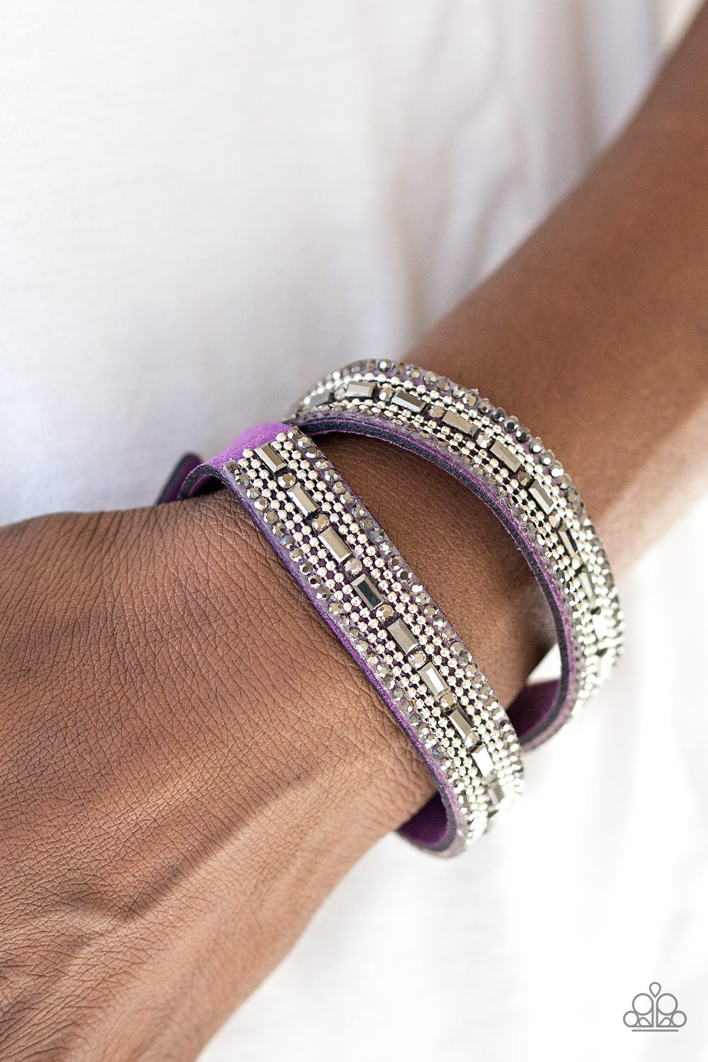 Paparazzi - Shimmer and Sass - Purple Bracelet