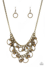 Load image into Gallery viewer, Paparazzi - Warning Bells - Brass Necklace
