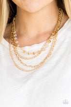 Load image into Gallery viewer, Paparazzi - Extravagant Elegance - Gold Necklace
