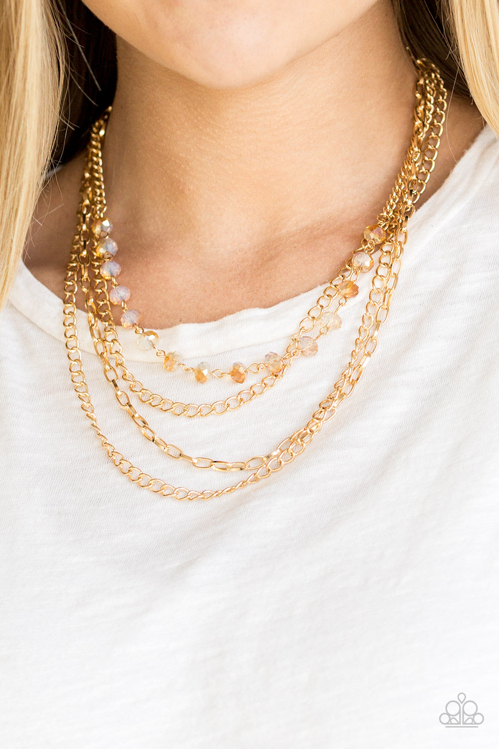 Paparazzi - Extravagant Elegance - Gold Necklace