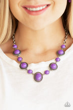 Load image into Gallery viewer, Paparazzi - Voyager Vibes - Purple Necklace
