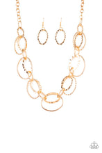 Load image into Gallery viewer, Paparazzi - Bend OVAL Backwards - Gold Necklace
