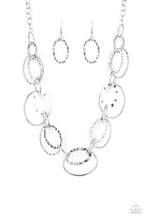 Load image into Gallery viewer, Paparazzi - Bend OVAL Backwards - Silver Necklace
