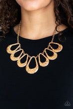 Load image into Gallery viewer, Paparazzi - Teardrop Envy - Gold Necklace
