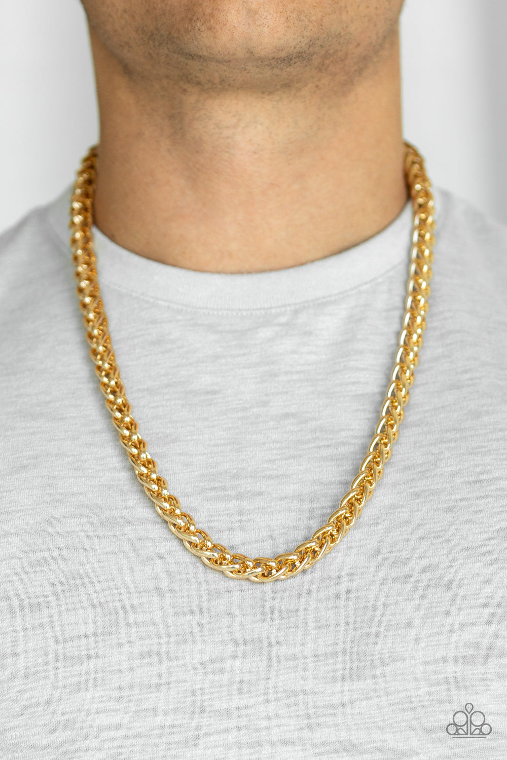 Paparazzi - Big Talker - Gold Necklace