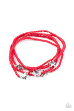 Load image into Gallery viewer, Paparazzi - Pretty Patriotic - Red Bracelet
