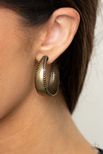 Load image into Gallery viewer, Paparazzi - Burnished Benevolence - Brass Earrings
