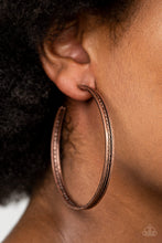 Load image into Gallery viewer, Paparazzi - Midtown Marvel - Copper Earrings
