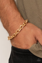 Load image into Gallery viewer, Paparazzi - Titanium Titan - Gold Bracelet
