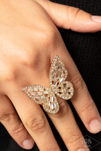 Load image into Gallery viewer, Paparazzi - Flauntable Flutter - Gold Ring
