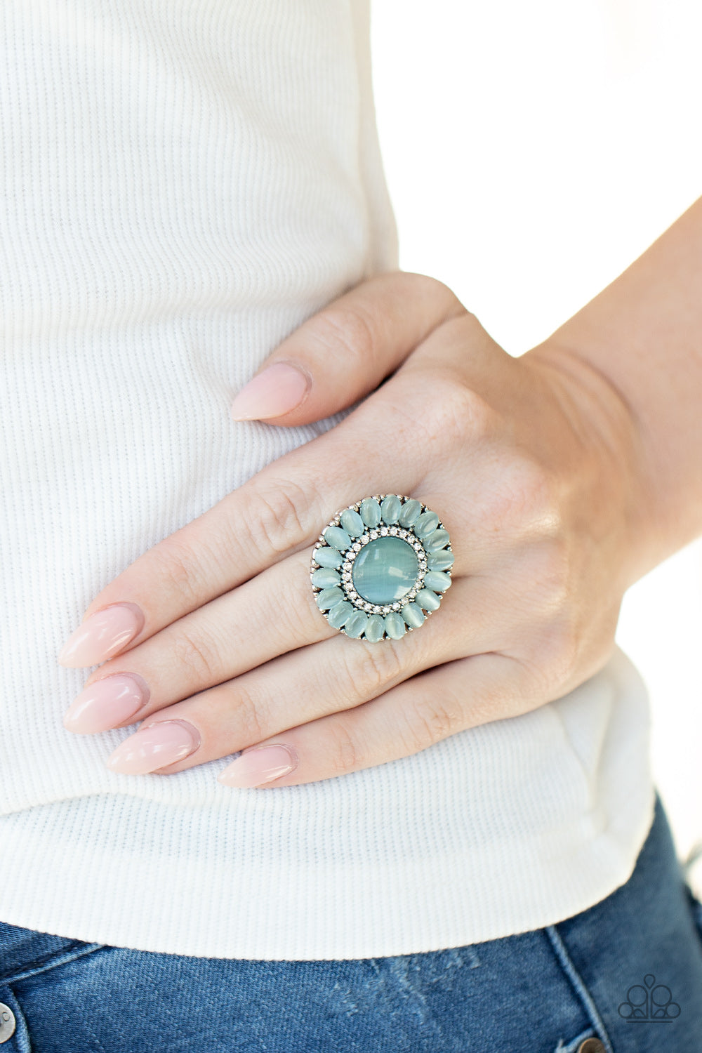 Paparazzi - Elegantly Eden - Blue Ring